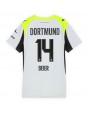 Borussia Dortmund Maximilian Beier #14 Vieraspaita Naisten 2025-26 Lyhythihainen